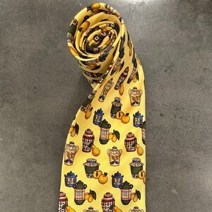 RARE Vintage HTF Burberrys Of London (Pre-Name Change) 100% Silk Fruit & Jar Tie